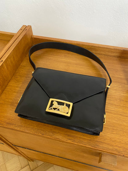 CELINE 70s HORSE CARRIAGE CALFSKIN SHOULDER BAG