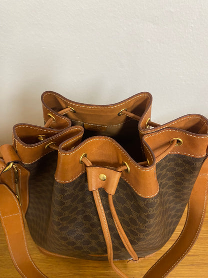 CELINE MACADAM BUCKET BAG