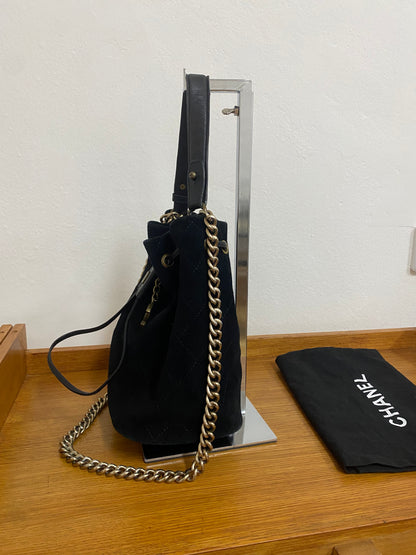 CHANEL SUEDE BUCKET BAG