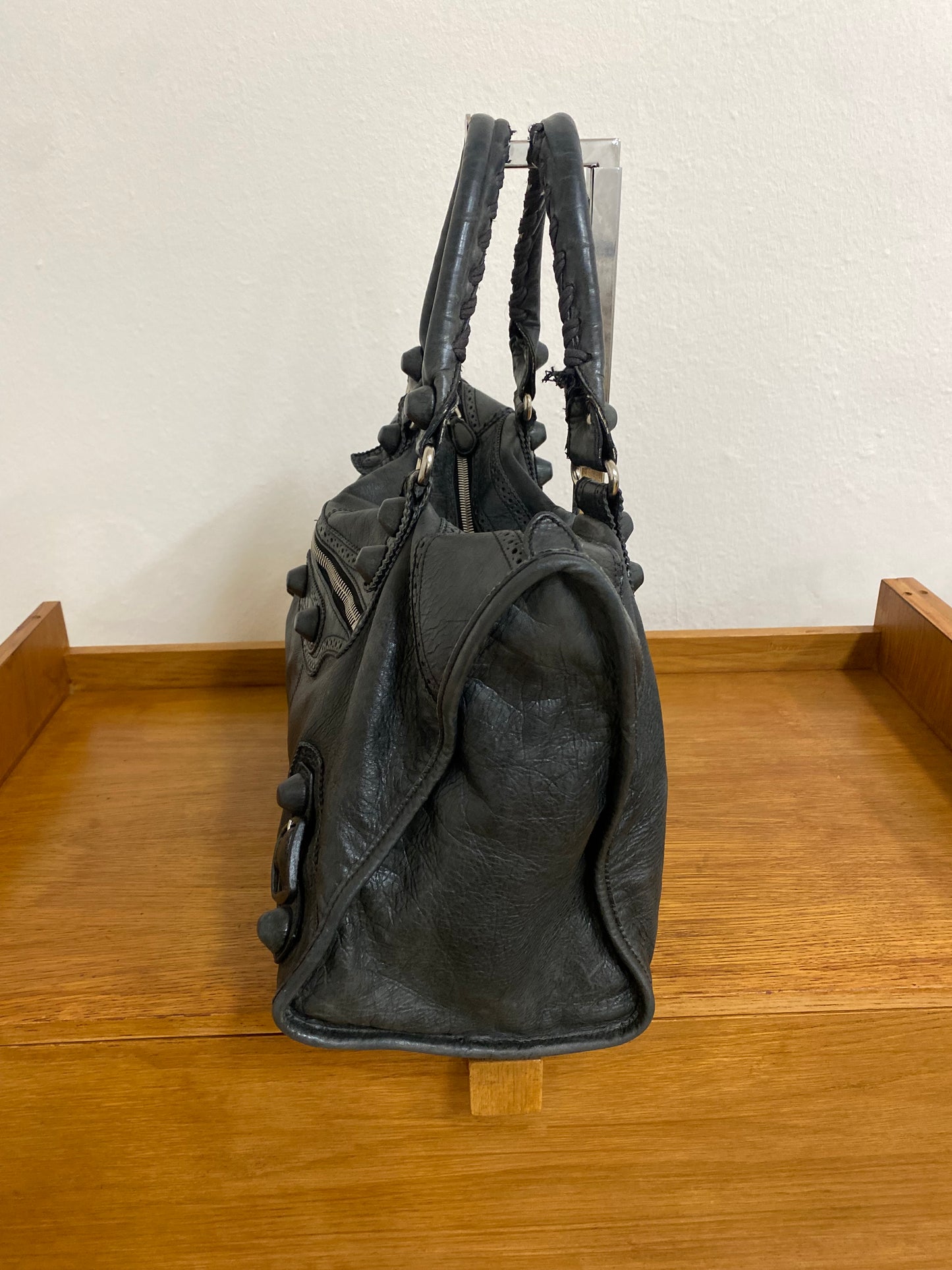 BALENCIAGA WORK BAG IN DARK GREY