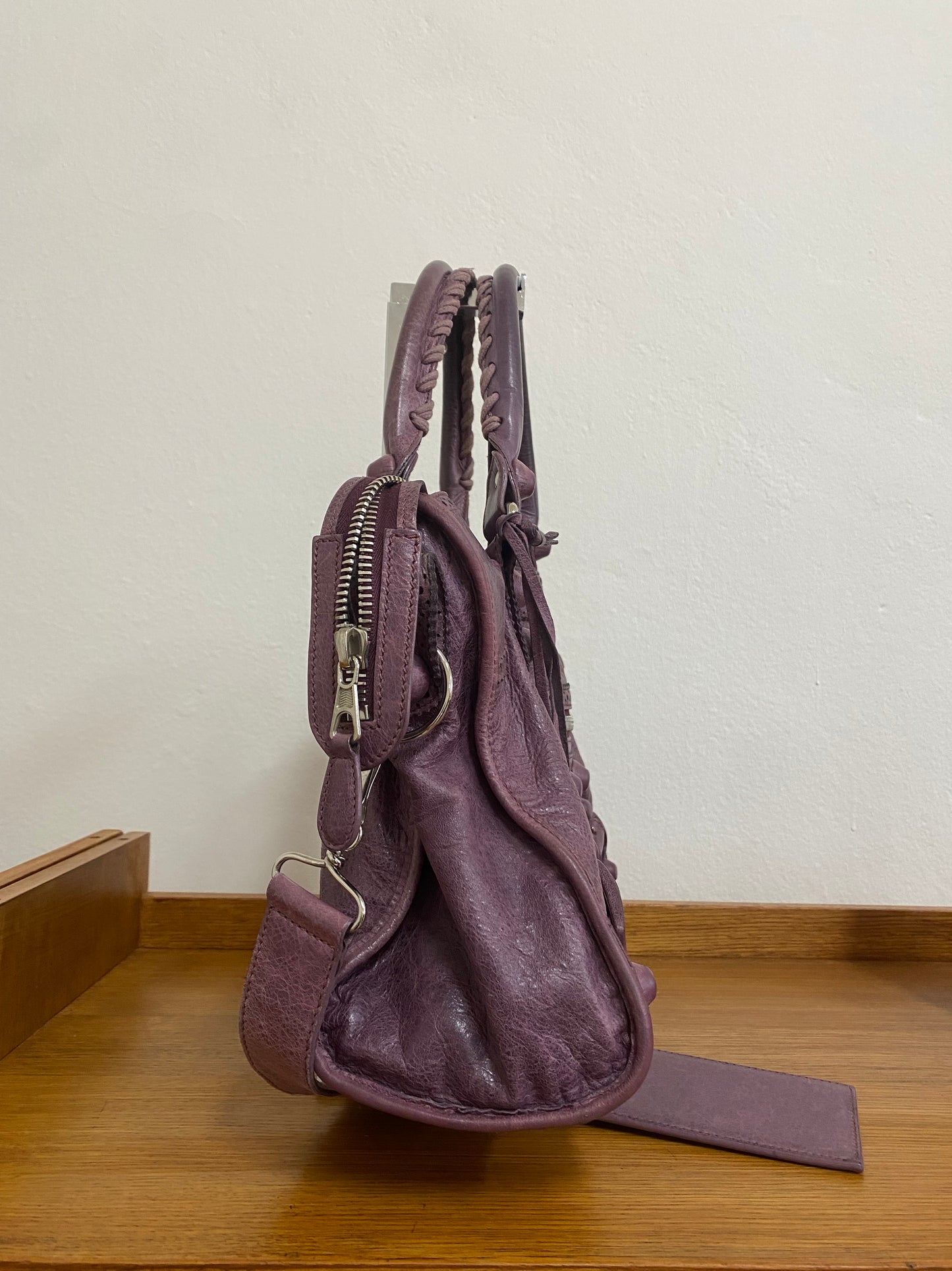 BALENCIAGA CITY BAG PURPLE LACE