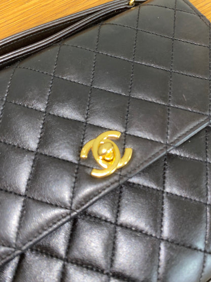 CHANEL TOP HANDLE FLAP TWIST LOCK POCHETTE