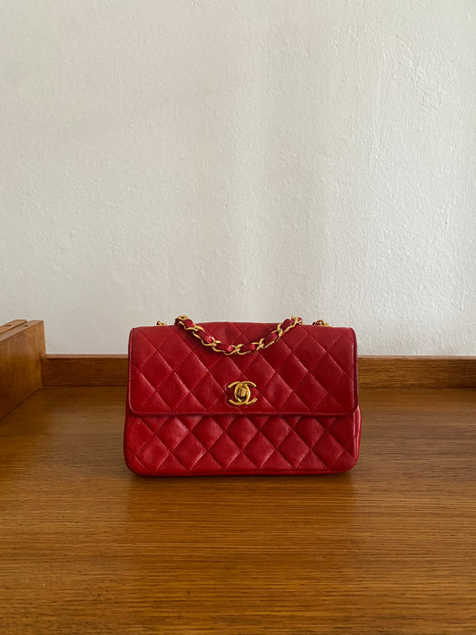 CHANEL MINI FLAP RED