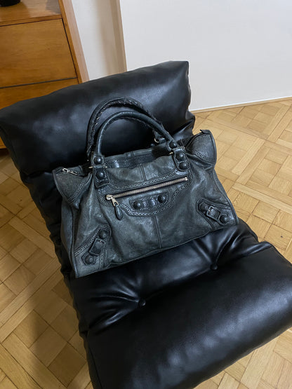 BALENCIAGA WORK BAG IN DARK GREY