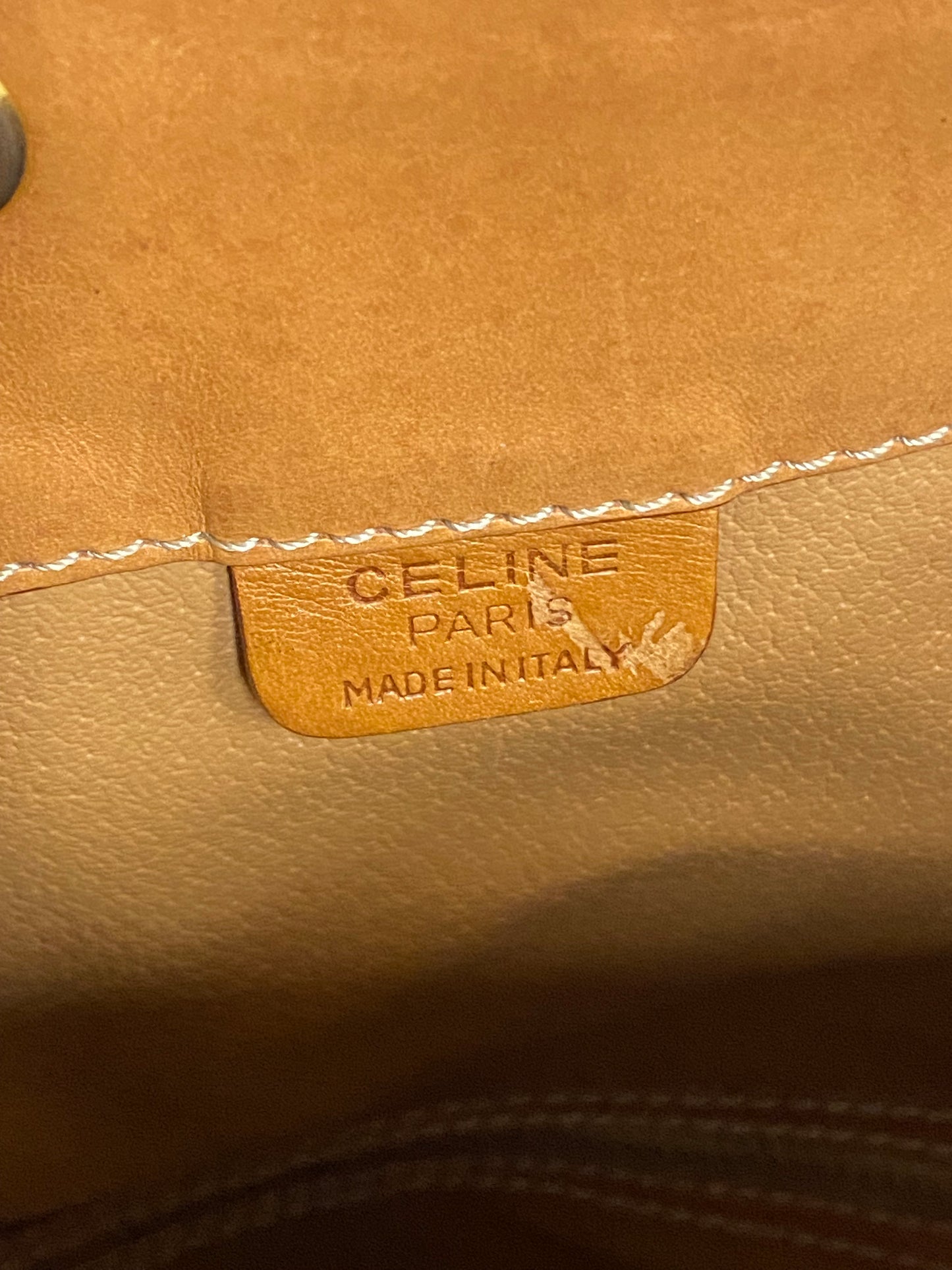 CELINE MACADAM BUCKET BAG