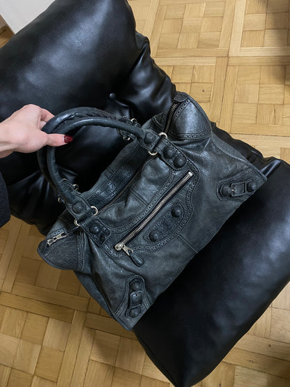 BALENCIAGA WORK BAG IN DARK GREY