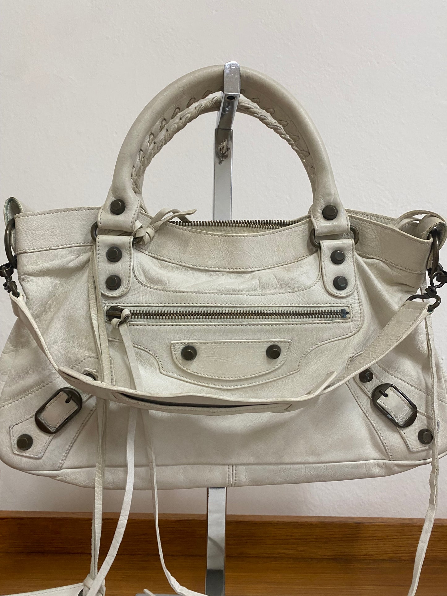 BALENCIAGA FIRST BAG CREAM