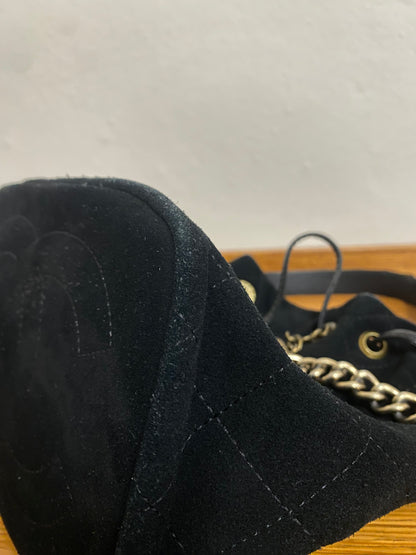 CHANEL SUEDE BUCKET BAG