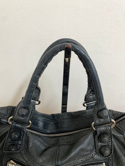 BALENCIAGA WORK BAG IN DARK GREY