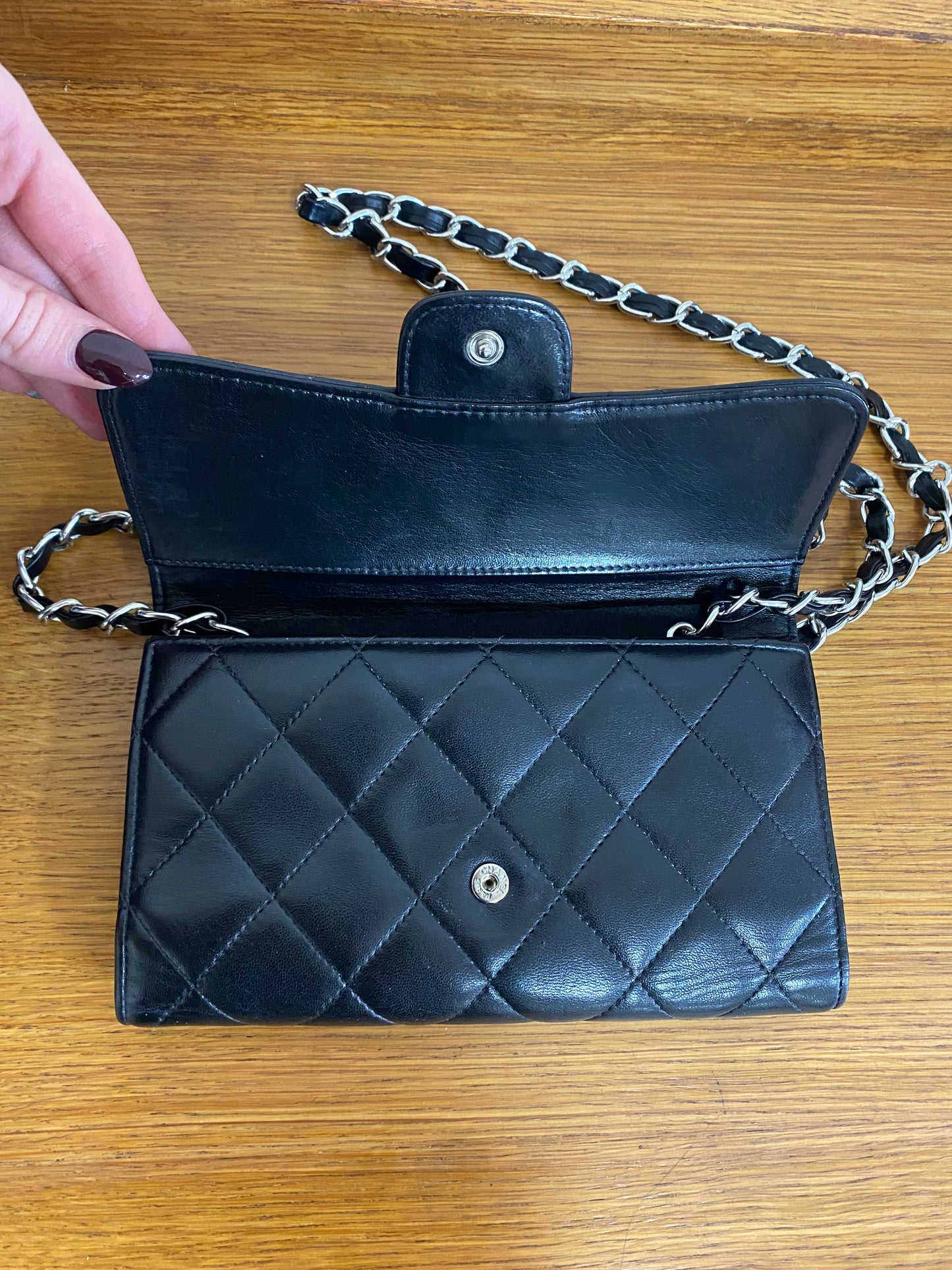 CHANEL CLASSIC WALLET BLACK SERIES 10