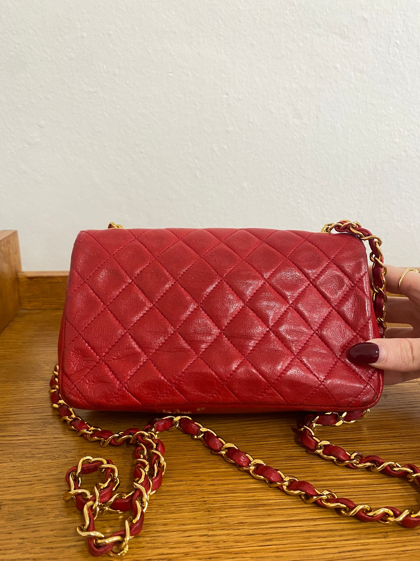 CHANEL MINI FLAP RED