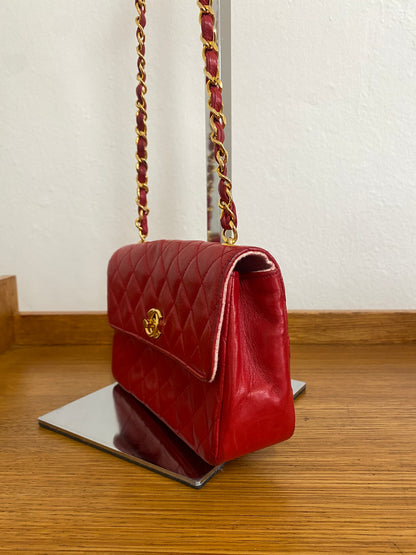 CHANEL MINI FLAP RED