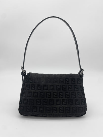 FENDI ZUCCA BAGUETTE BLACK