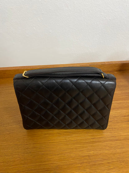 CHANEL TOP HANDLE FLAP TWIST LOCK POCHETTE