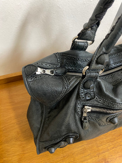 BALENCIAGA WORK BAG IN DARK GREY