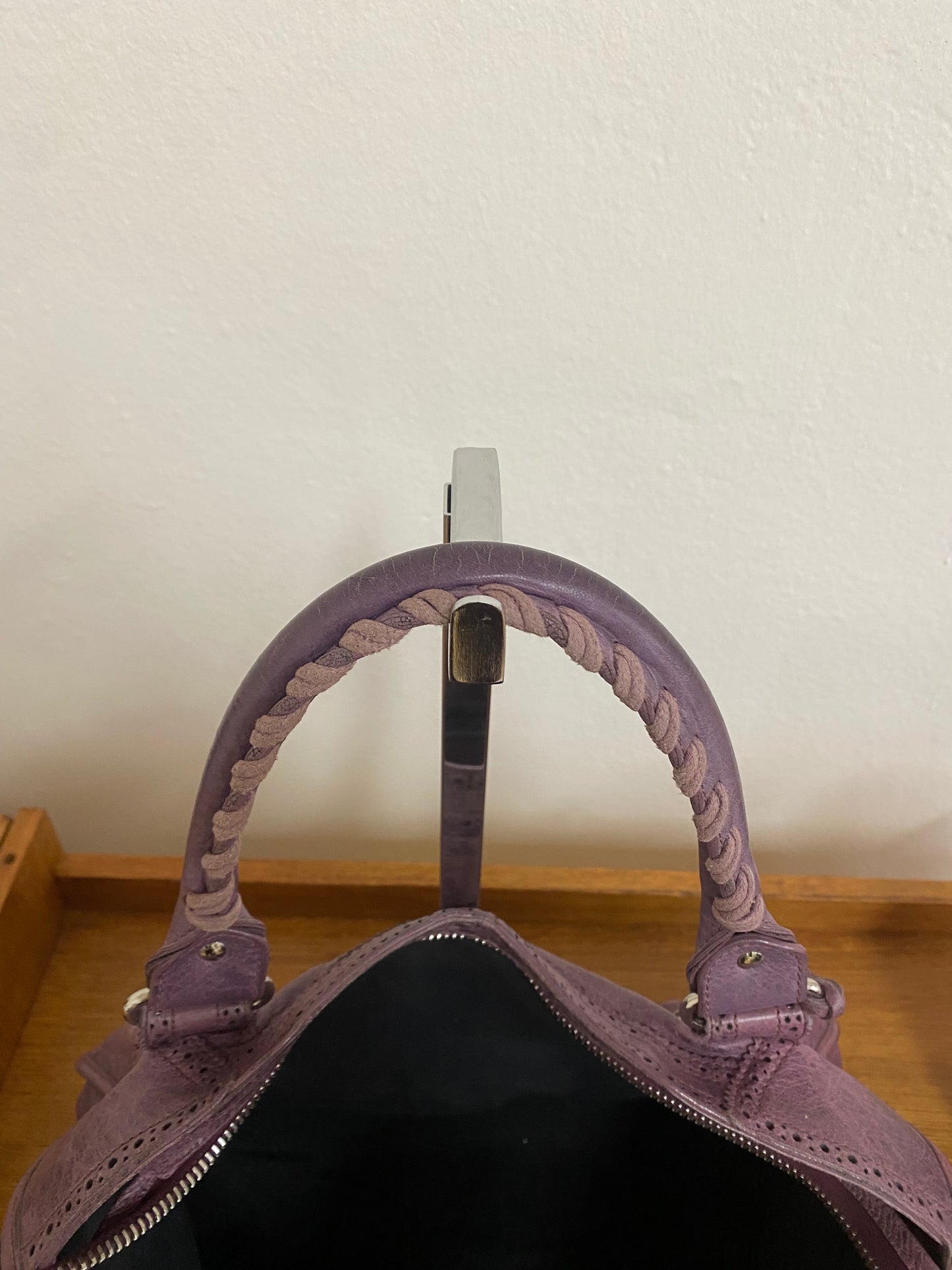 BALENCIAGA CITY BAG PURPLE LACE