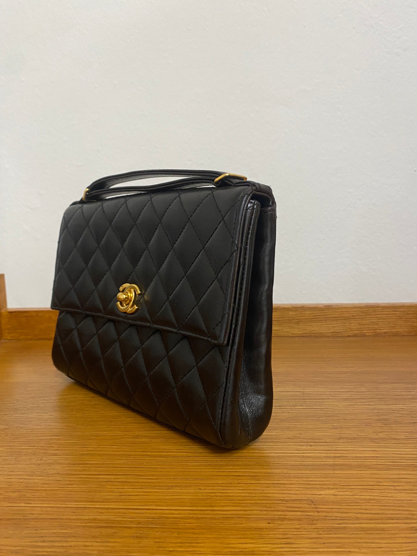 CHANEL TOP HANDLE FLAP TWIST LOCK POCHETTE