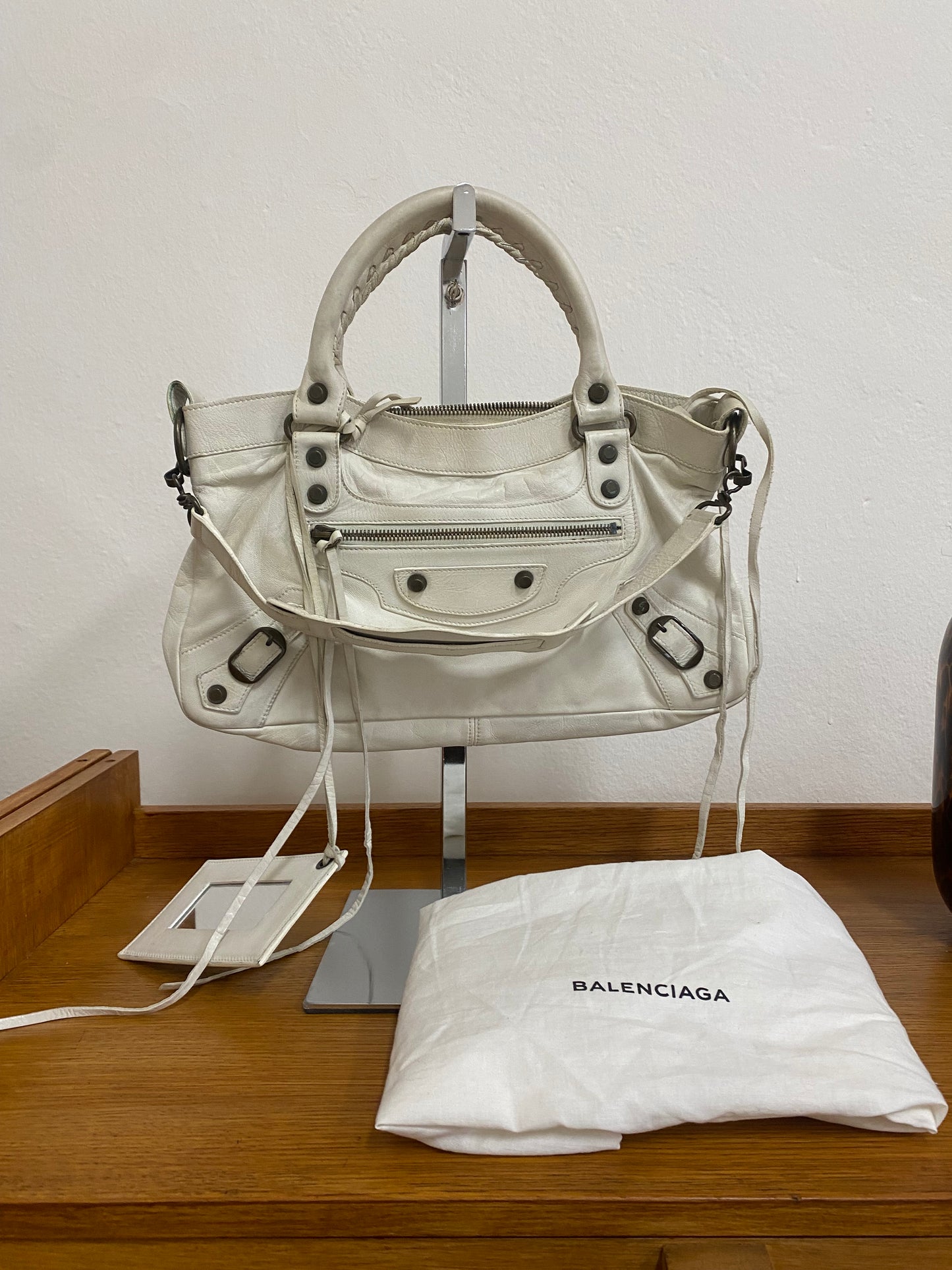 BALENCIAGA FIRST BAG CREAM