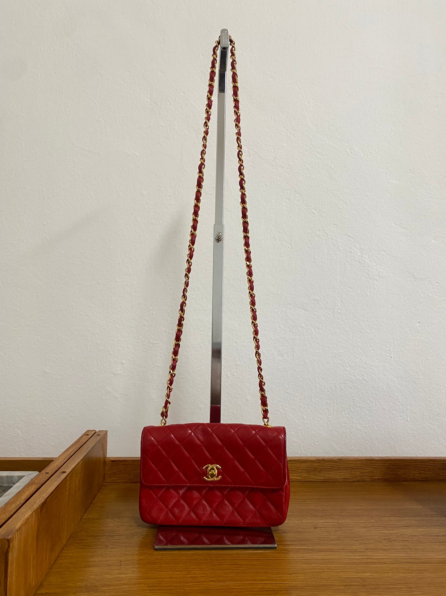 CHANEL MINI FLAP RED