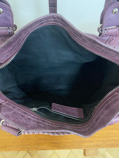 BALENCIAGA CITY BAG PURPLE LACE