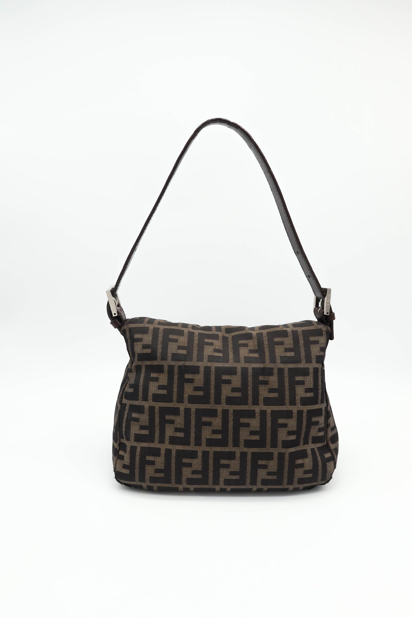 FENDI ZUCCA CANVAS SHOULDER BAG