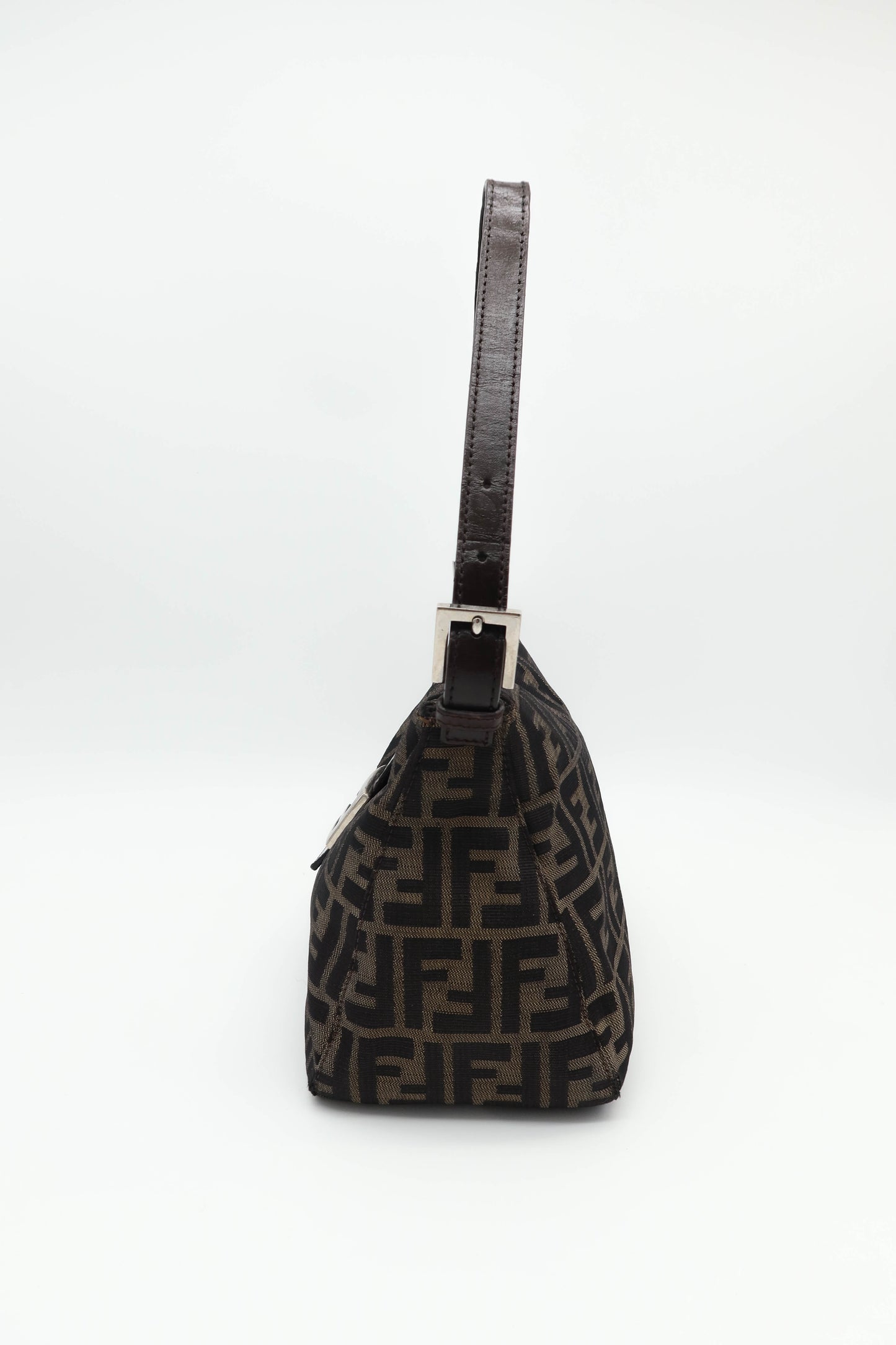 FENDI ZUCCA CANVAS SHOULDER BAG