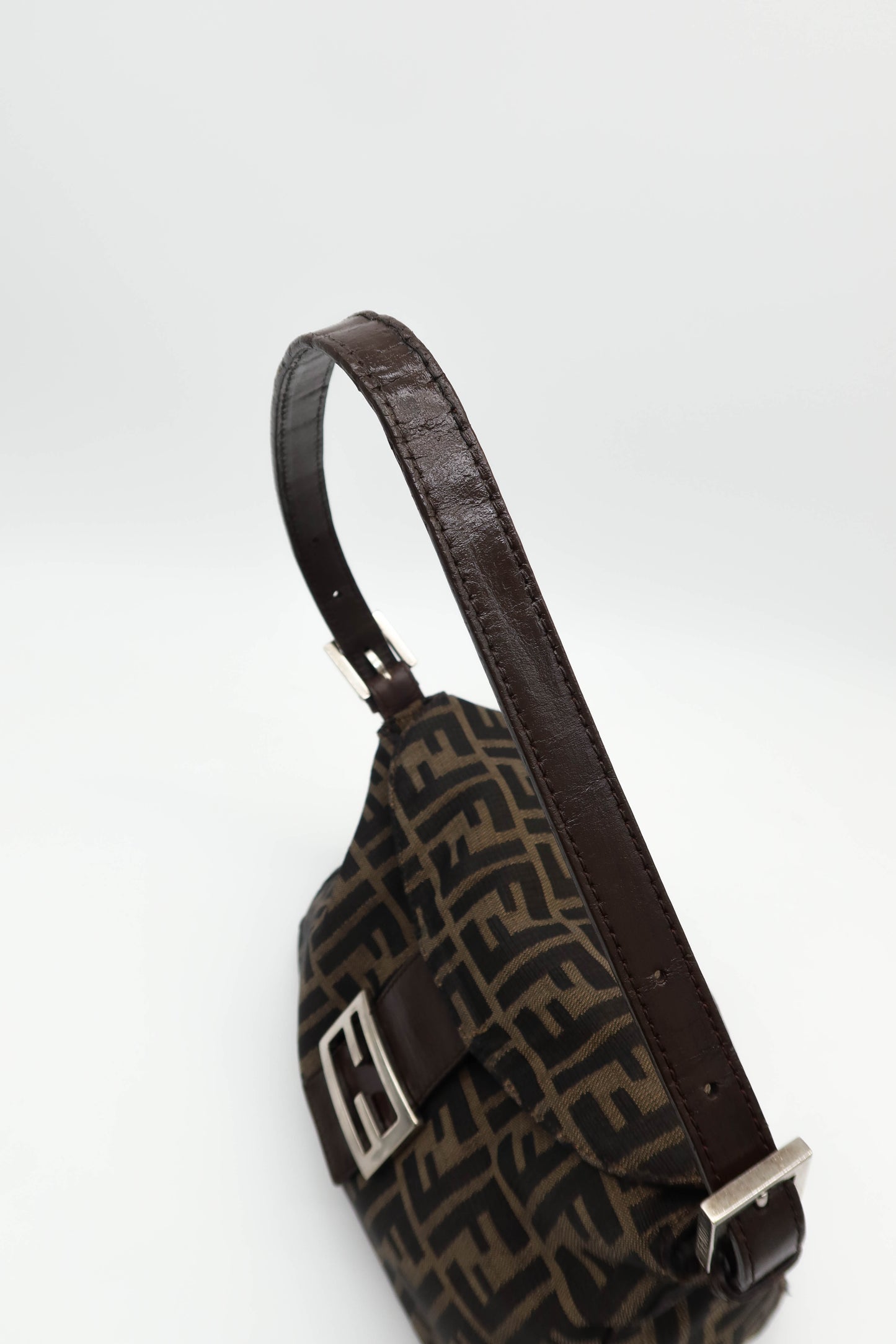 FENDI ZUCCA CANVAS SHOULDER BAG