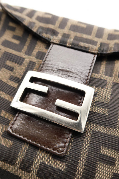 FENDI ZUCCA CANVAS SHOULDER BAG