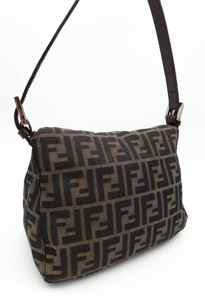 FENDI ZUCCA CANVAS SHOULDER BAG