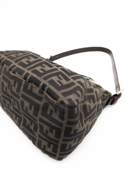 FENDI ZUCCA CANVAS SHOULDER BAG