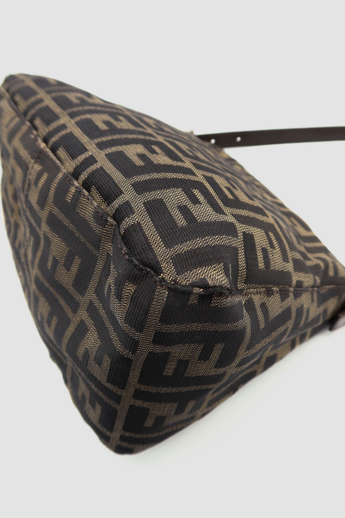 FENDI ZUCCA CANVAS SHOULDER BAG