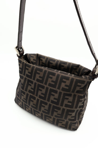 FENDI ZUCCA CANVAS SHOULDER BAG