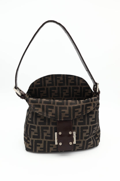 FENDI ZUCCA CANVAS SHOULDER BAG