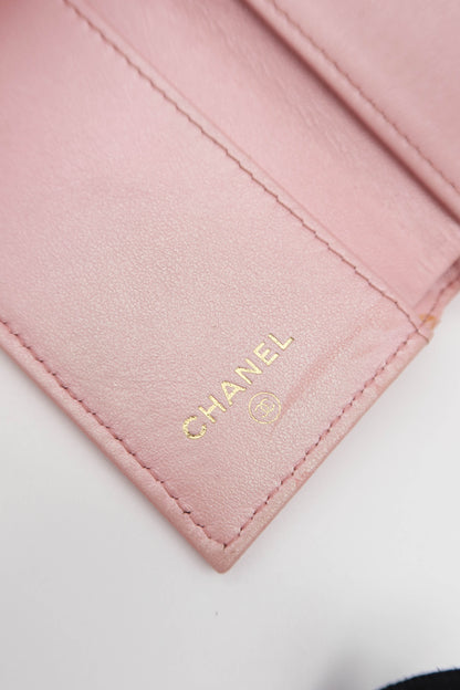 CHANEL 2019 CAVIAR PEARL PINK WALLET